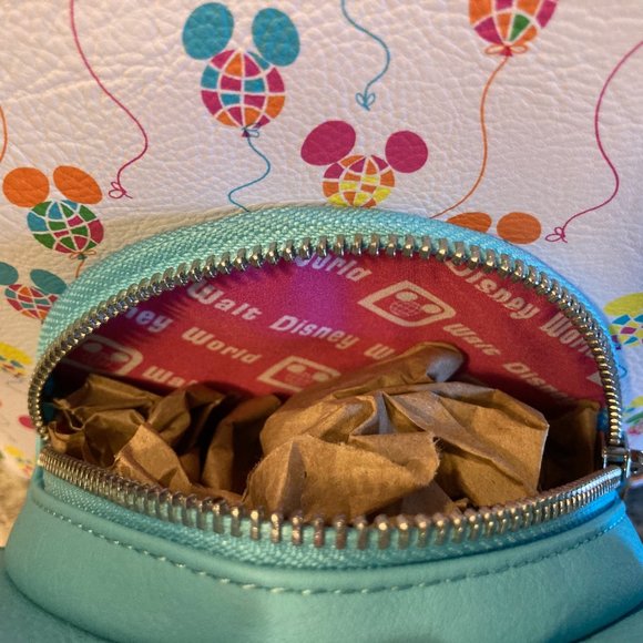 Loungefly Mini Backpack Mickey Mouse Balloons Vault 50th NWT Disney Parks Epcot - Picture 7 of 8